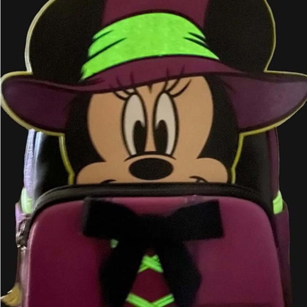 Loungefly Disney Minnie Mouse Witch Mini Backpack - Picture 3 of 8